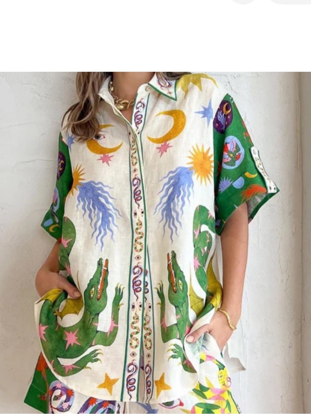 Multicolor Linen Shirt